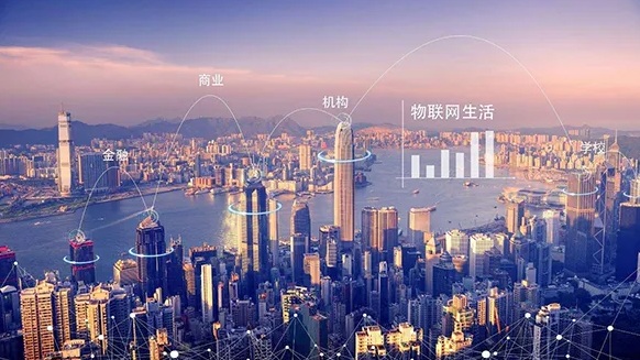 5G構(gòu)建數(shù)字信息經(jīng)濟(jì)打造智慧城市。效果圖