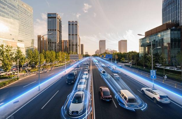 智能交通系統(tǒng)改善道路安全。效果圖